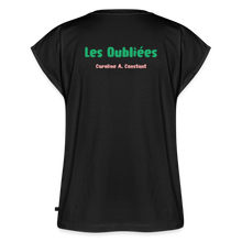 Charger l'image dans la galerie, Women’s T-Shirt with rolled up sleeves - Janet Sobel V2 - black
