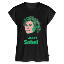 Charger l'image dans la galerie, Women’s T-Shirt with rolled up sleeves - Janet Sobel V2 - black