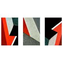 Charger l&#39;image dans la galerie, Composition Rouge, Grise et Noire  (encadré 40x50 cm) :: EN STOCK