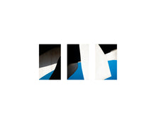 Charger l&#39;image dans la galerie, Composition Bleue, Blanche et Noire  (encadré 40x50 cm) :: EN STOCK