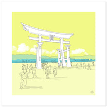 Charger l&#39;image dans la galerie, Hiroshima - 32x32 cm (encadré 40x40 cm)  :: EN STOCK